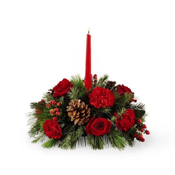 I'll be Home for Christmas Centerpiece  from Richardson's Flowers in Medford, NJ